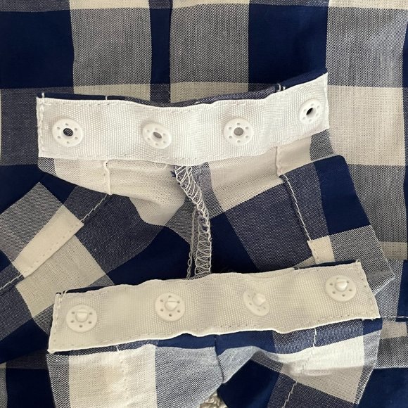 NEW with tags Good Lad American flag gingham smocked shortall boy’s sz 12 months - Picture 14 of 14